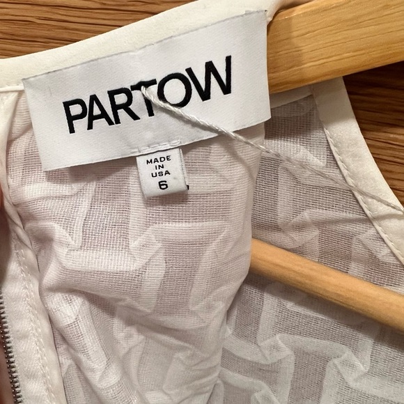 Partow | Seraphine | Basket Weave | Blouse | White | Size 6 | NWT - Picture 13 of 14